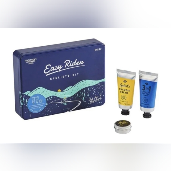 Gentlemen's Hardware Easy Rider Cyclist Kit Shower Shave Lip Salve Chamois Cream - Picture 2 of 2